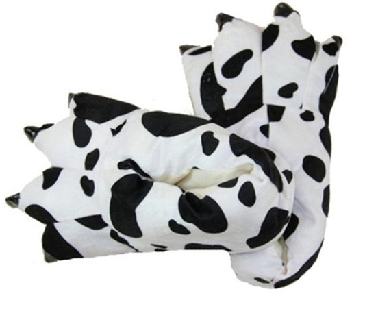 Svart/Hvit tøfler - Tøfler - pysjn